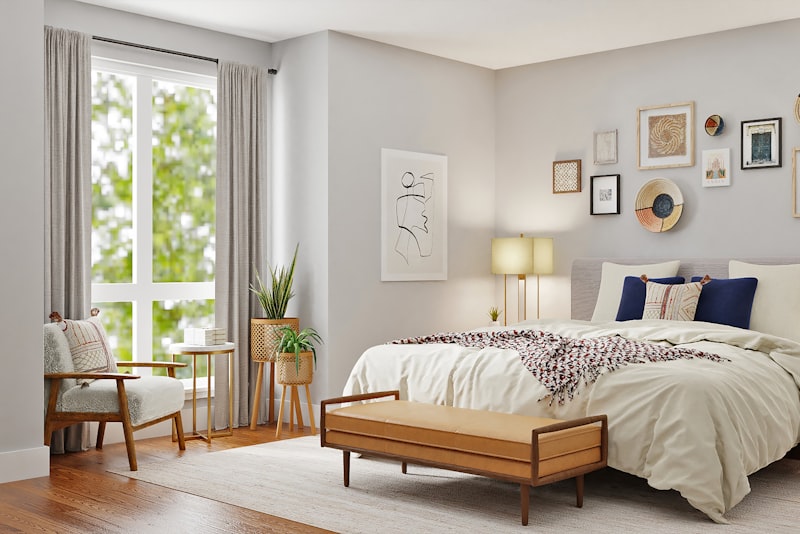 A quiet wabi-sabi room with a weathered wooden table, a handmade ceramic bowl, and soft natural light